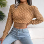 MidnightShirt I Gestrickter Pullover für Damen