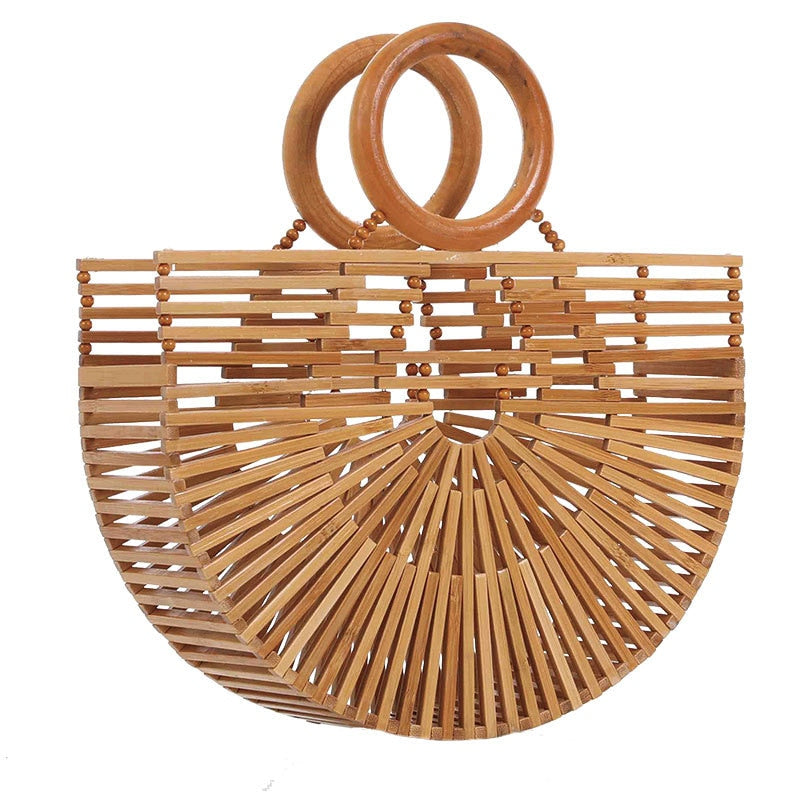 WoodenBag I Bamboo Clutch Voor Dames