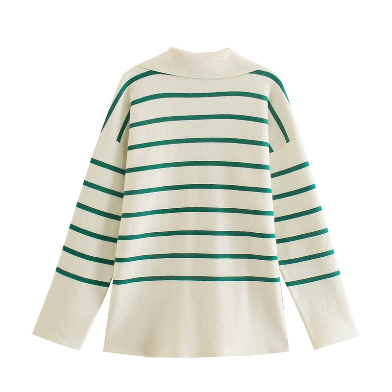 MikesShirt I Gestreepte Trui Voor Dames