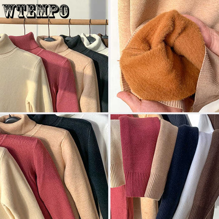 Rollkragen Winterpullover