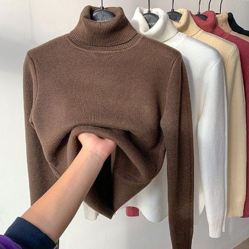 Rollkragen Winterpullover