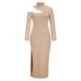 Elegantes Slim Fit Strickkleid mit langen Ärmeln | Schicker Herbst/Winter Stil