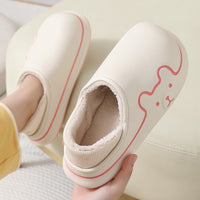 Cartoon Cotton Slippers Thick Flat Sole
