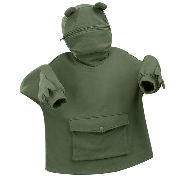 SalmasSweater I Frog Sweater Met Hoodie Voor Dames