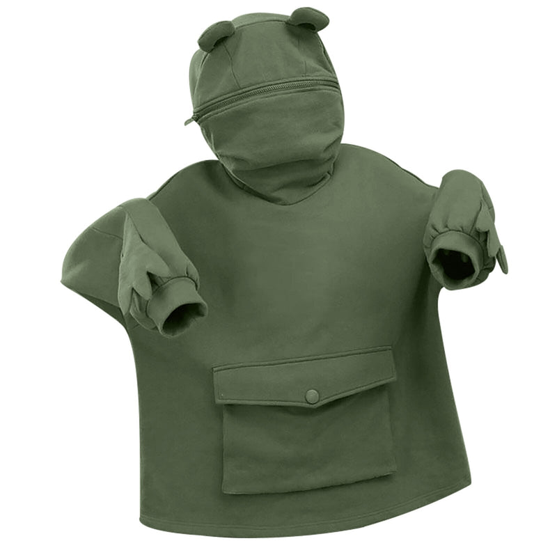 SalmasSweater I Frog Sweater Met Hoodie Voor Dames