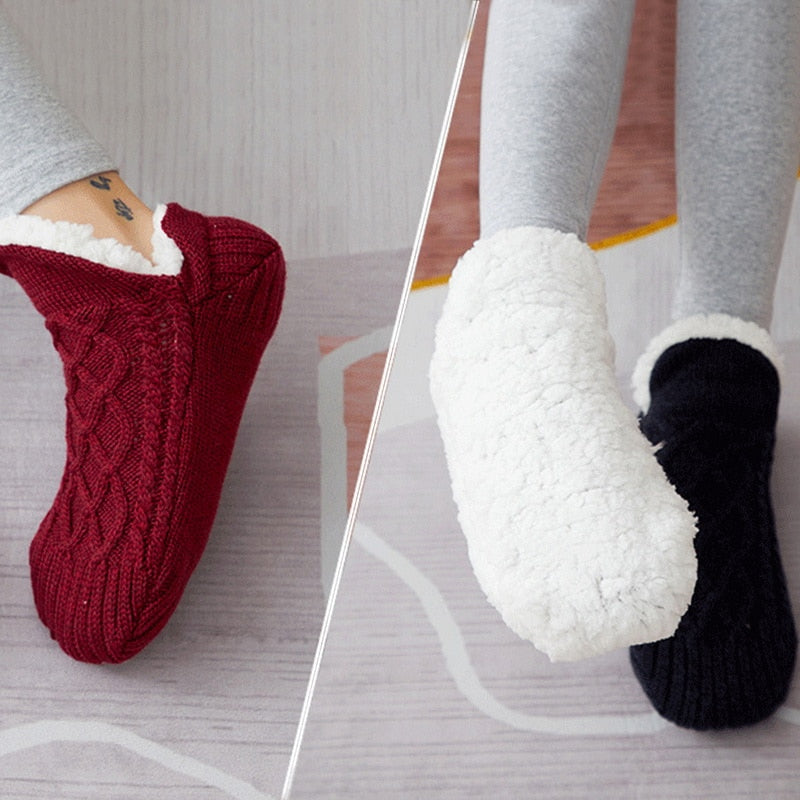 Indoor Socks Shoes Warm Woolen