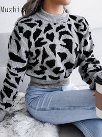 JaguarSweater I Pullover mit Jaguar-Print für Damen