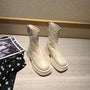 EefjesStiefel I Stiefel mit hohem Plateau und breiter Spitze für Damen