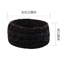 Stylish knitted wool headband