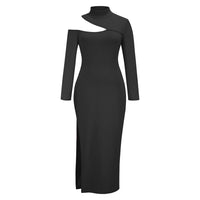 Elegantes Slim Fit Strickkleid mit langen Ärmeln | Schicker Herbst/Winter Stil