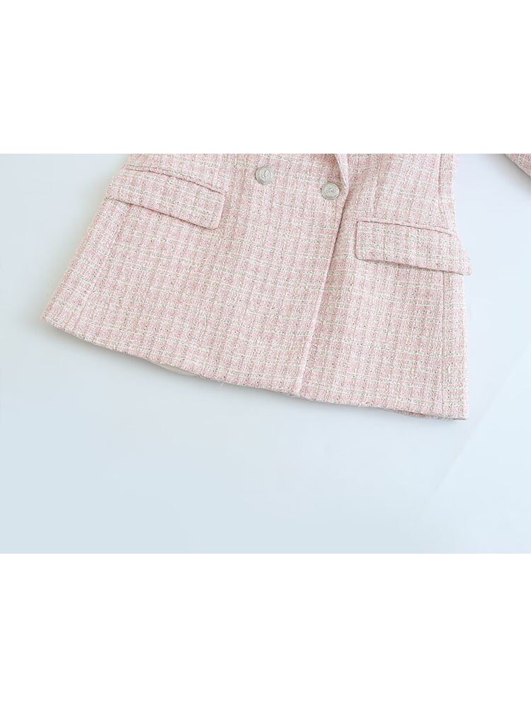 MariamsJacket I Gevlochten Tweed Jacket Voor Dames