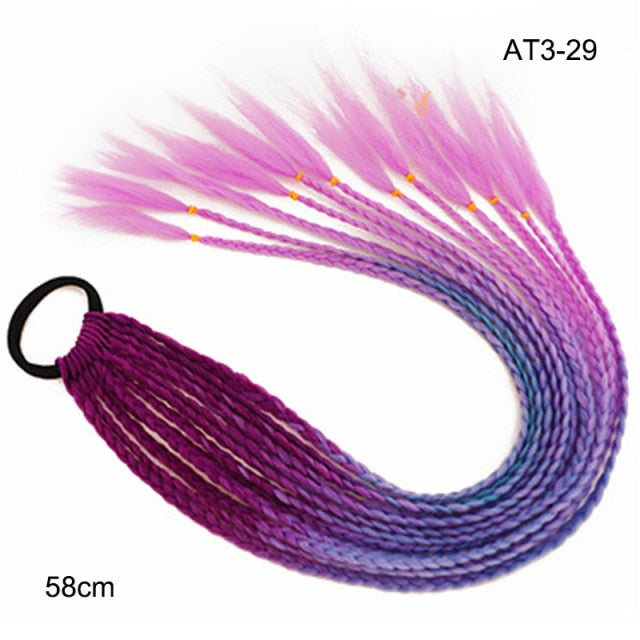 Multikleur haarextensies