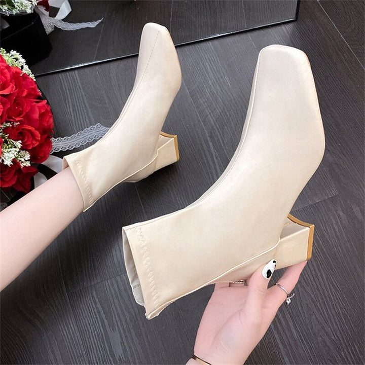 SquareShoes I Hak Met Vierkante Neus Voor Dames