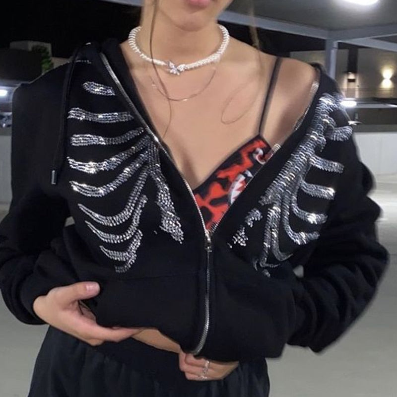 SkeletonHoodie™: Hoodie für Damen