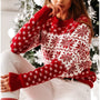 Warmer Schneeflocken-Pullover