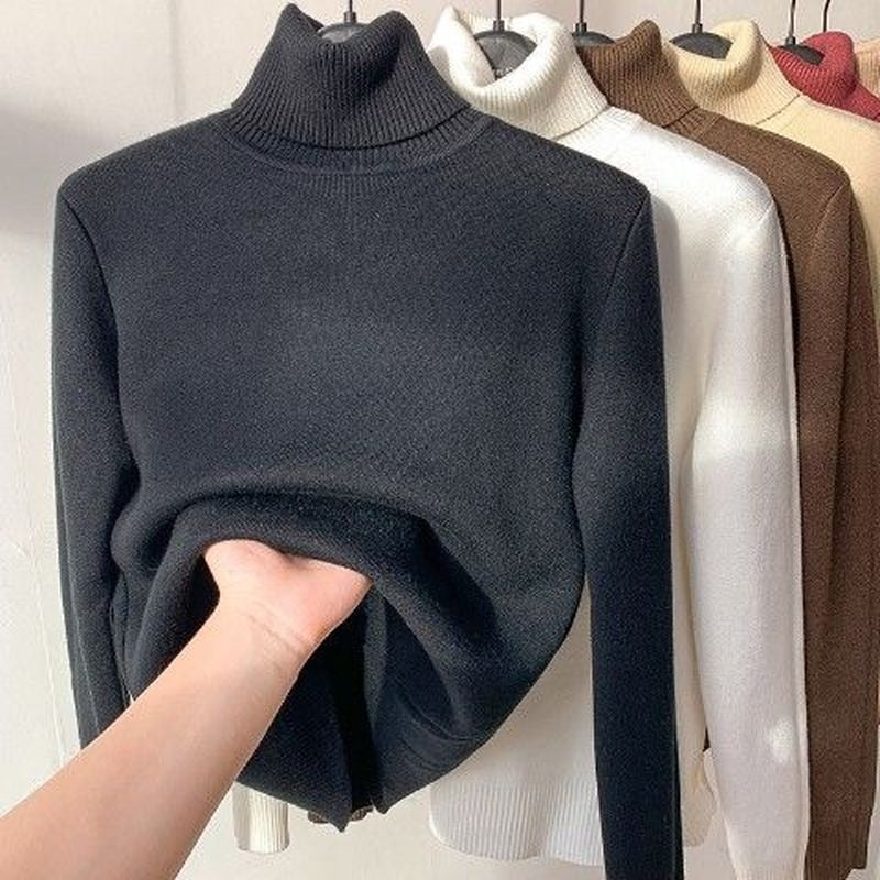 Rollkragen Winterpullover
