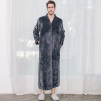 Thermo badjas met rits