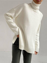 AylasShirt I Oversized Pullover mit Rollkragen für Damen