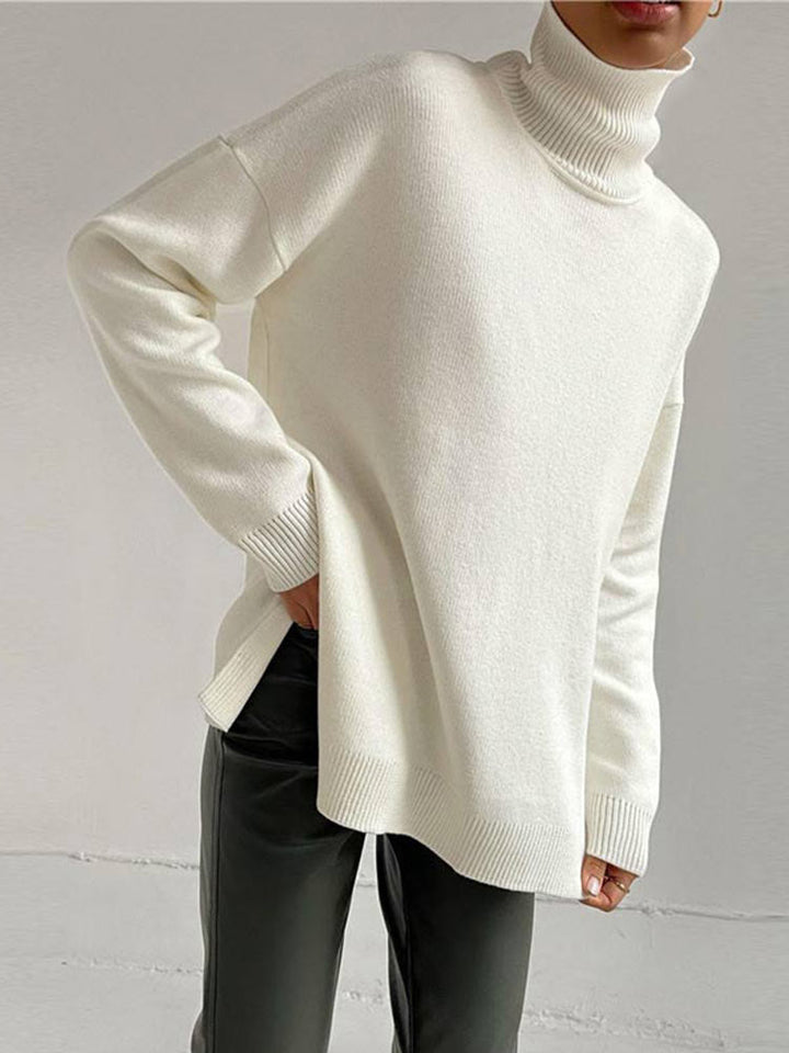 AylasShirt I Oversized Pullover mit Rollkragen für Damen