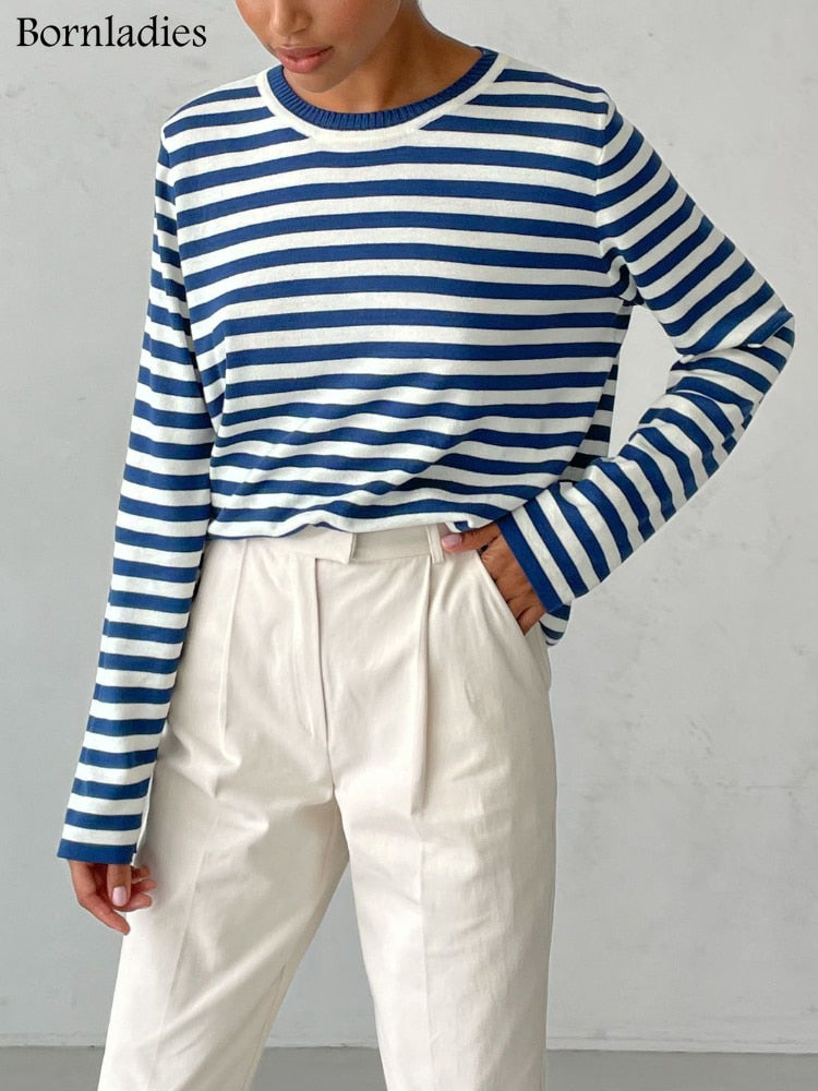 StripedTee™: Pullover für Damen
