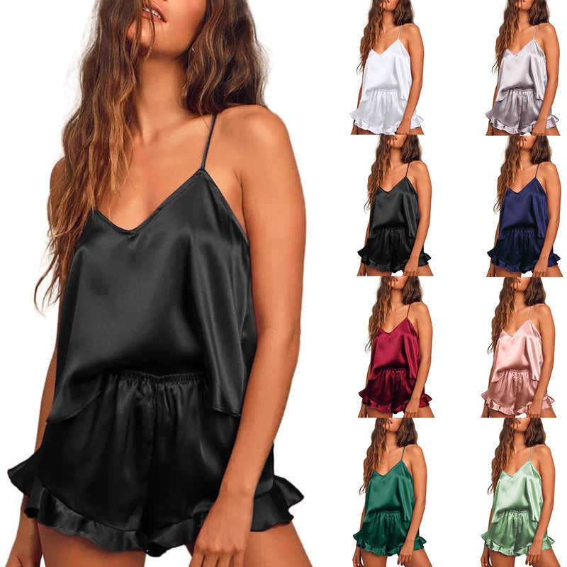 JoosjesPyjama I Satijnen Pyjama Set Voor Dames