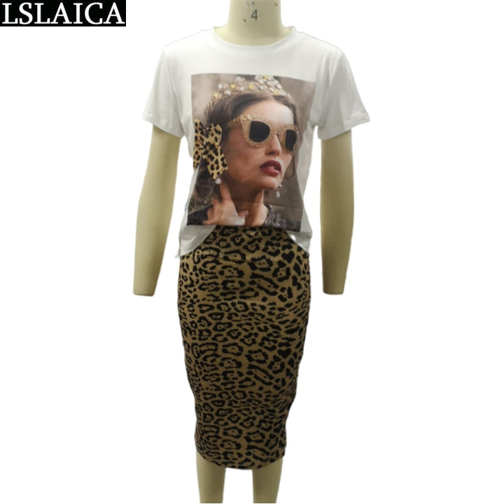 Leopardenmuster-Set