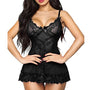 Damen Sexy Spitzen-Nachthemd