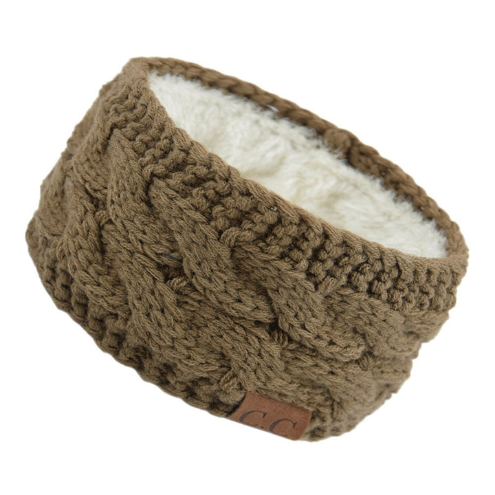 Stylish knitted wool headband