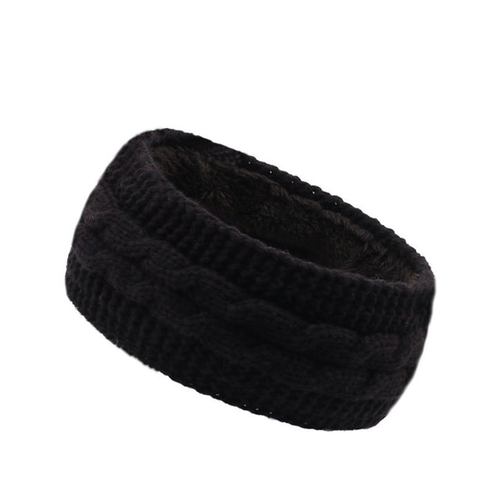 Stylish knitted wool headband