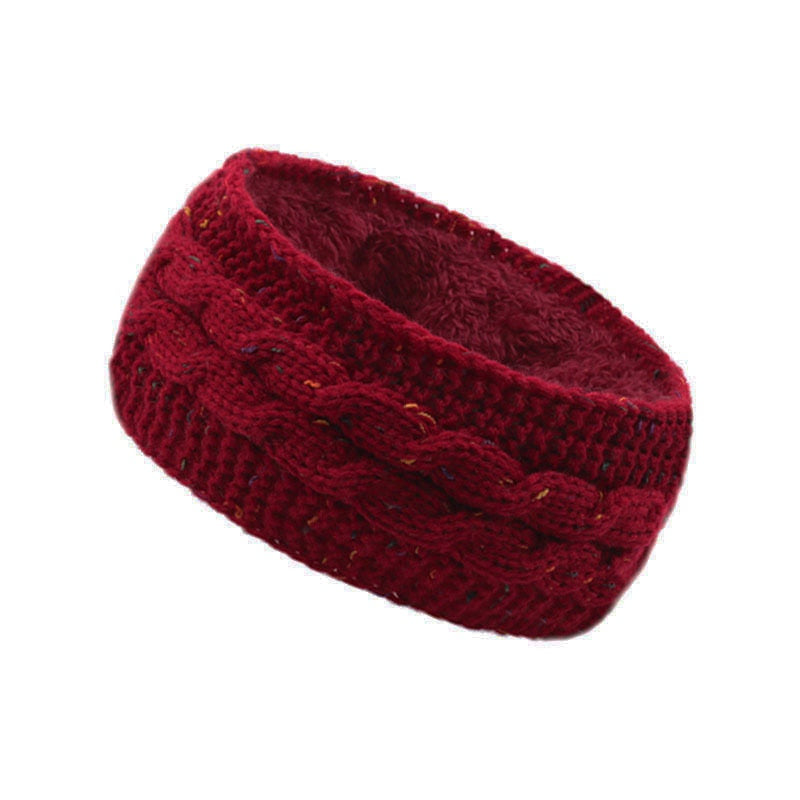 Stylish knitted wool headband