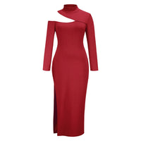 Elegantes Slim Fit Strickkleid mit langen Ärmeln | Schicker Herbst/Winter Stil
