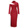 Elegantes Slim Fit Strickkleid mit langen Ärmeln | Schicker Herbst/Winter Stil