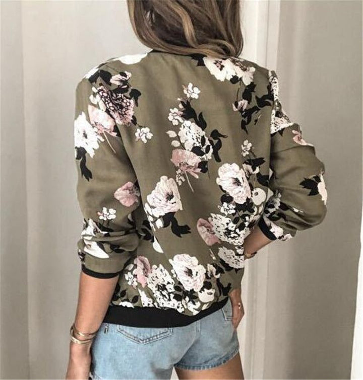 SarahsJacket I Jas Met Bloemen Print Voor Dames