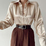 WijnandasBlouse I Satinbluse für Damen