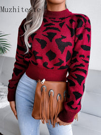 JaguarSweater I Pullover mit Jaguar-Print für Damen