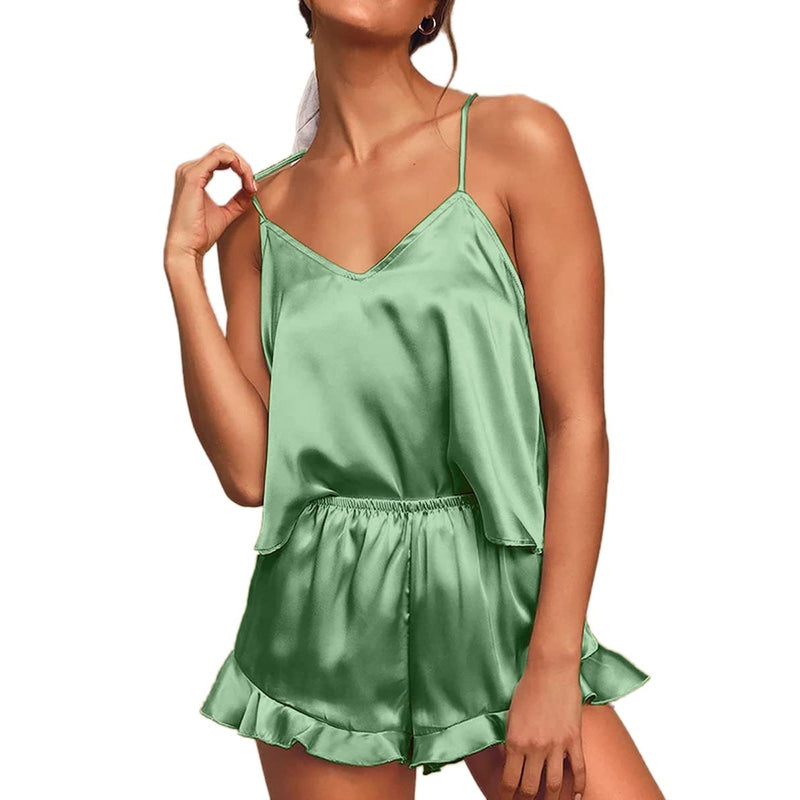 JoosjesPyjama I Satijnen Pyjama Set Voor Dames