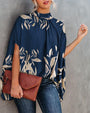 Elegante locker sitzende Bluse mit Fledermausärmeln für den Sommer | Lässiges Mode Streetwear Top