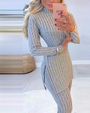 Elegantes Strickperlen-Set | Pullover mit langen Ärmeln & Hose Set
