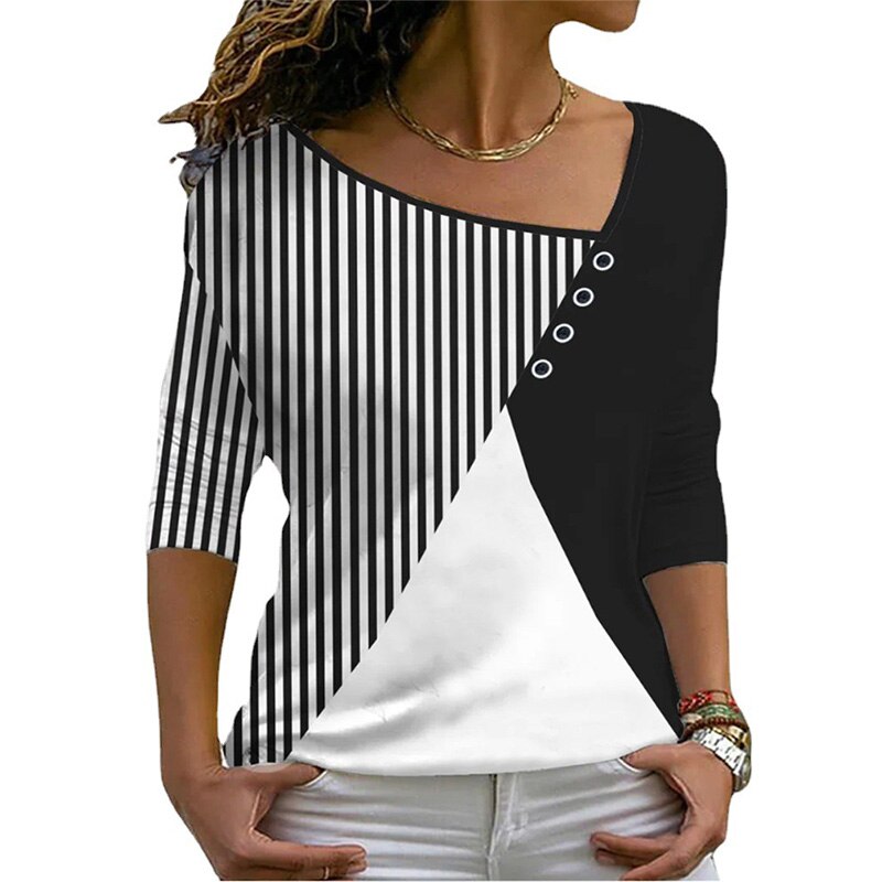 MirtesShirt I V-hals T-shirt Voor Dames