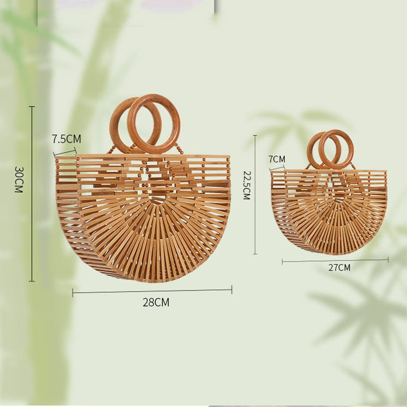 WoodenBag I Bamboo Clutch Voor Dames