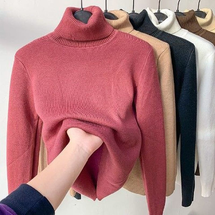 Rollkragen Winterpullover