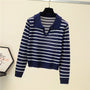 EllysShirt I Gestreifter Pullover für Damen