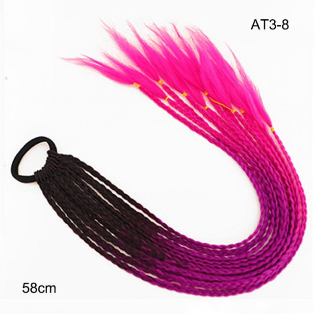 Multikleur haarextensies