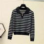 EllysShirt I Gestreifter Pullover für Damen