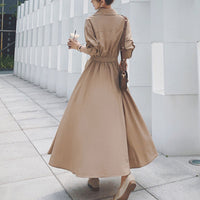 Vintage Oversized Overhemdjurk | Avondfeest | Lange Mouw Strandkleding