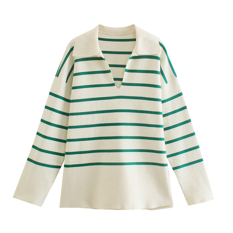 MikesShirt I Gestreepte Trui Voor Dames