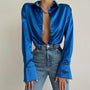WijnandasBlouse I Satinbluse für Damen