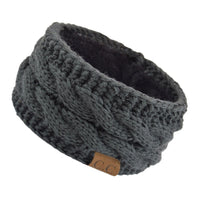 Stylish knitted wool headband
