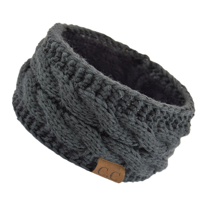 Stylish knitted wool headband