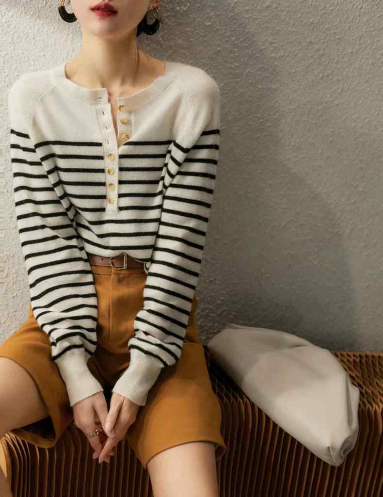 SiebelsShirt I Wollen Wintertrui Voor Dames